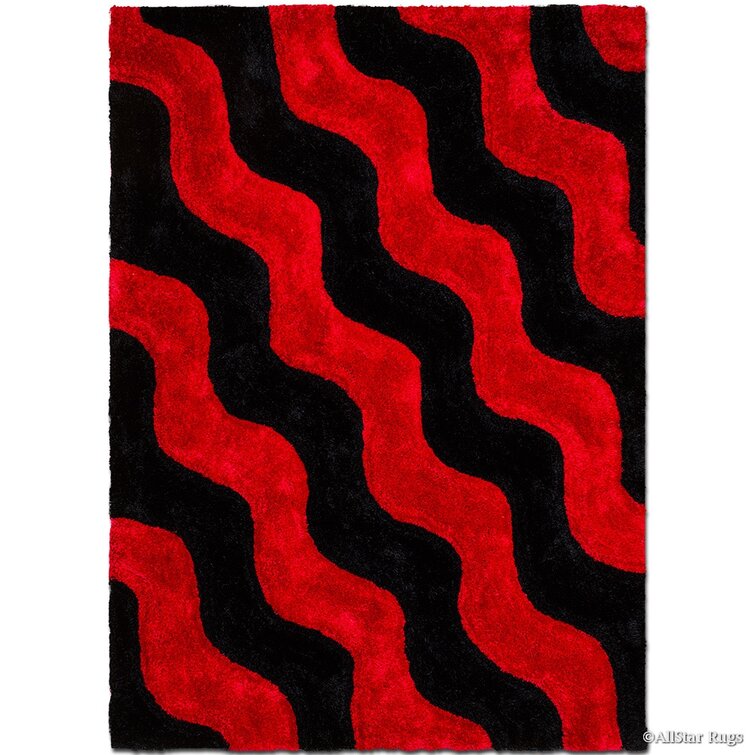 Allstar Lava Exclusive Modern Brush Streak Design Rug - 9' 8 x 7' 9