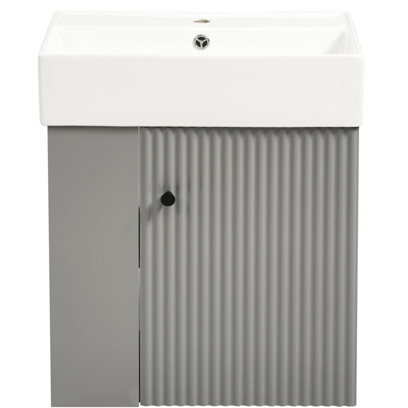 Meuble-lavabo flottant 21,6 po Modern, Grey