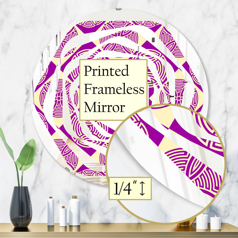 Miroir mural Whirl, H 31,5 po x l po