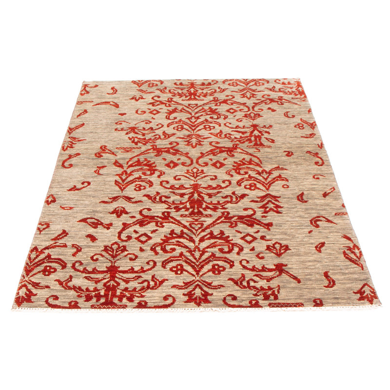 Tapis gris mystique rouge 5 pi 7 po x 8 pi 4 po
