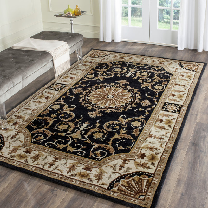 Atlasburg Hand Tufted Wool Oriental Rug, Rectangle 5' x 8'