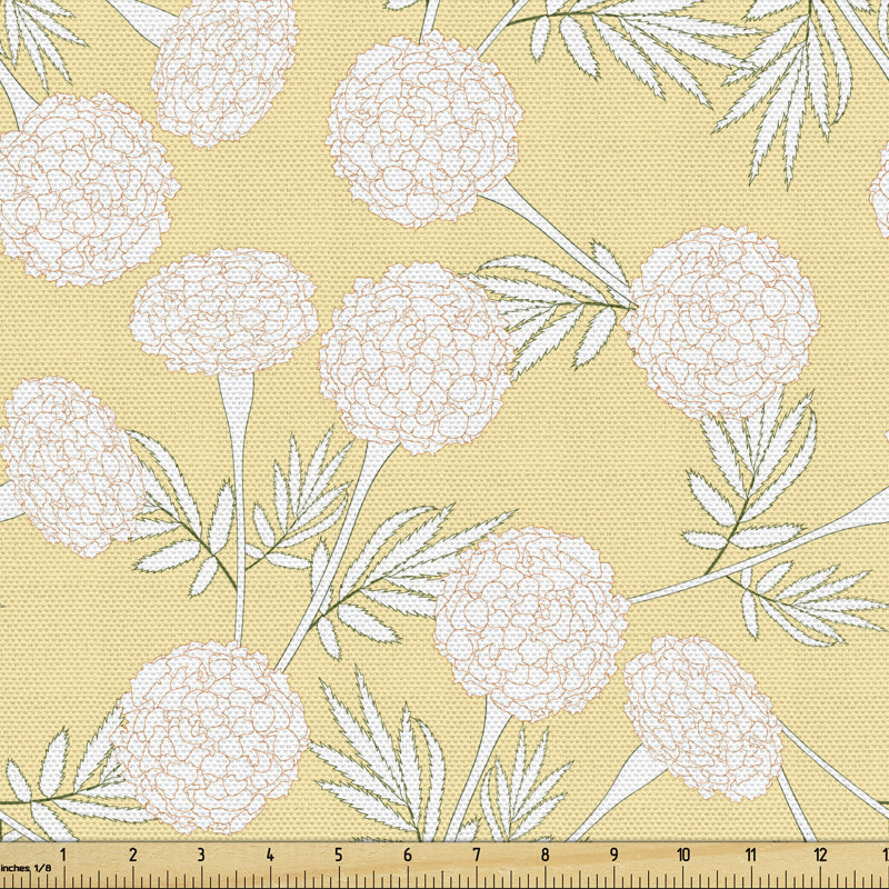 Chipp Outline Clove Flowers Multi-Purpose Fabric