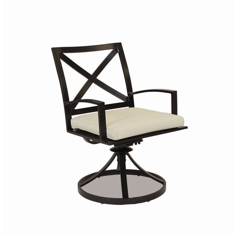 Mulcahey Outdoor Dining Armchair, Canvas Flax Sunbrella®