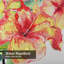 Aquarelle, flamant rose, fleurs tropicales, oiseaux exotiques floraux avec 12 crochets-1881984690