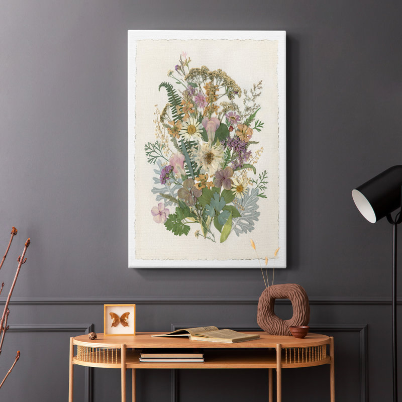 Bouquet biologique II - Cavas enveloppés de galerie, H 48 po x l 32 po