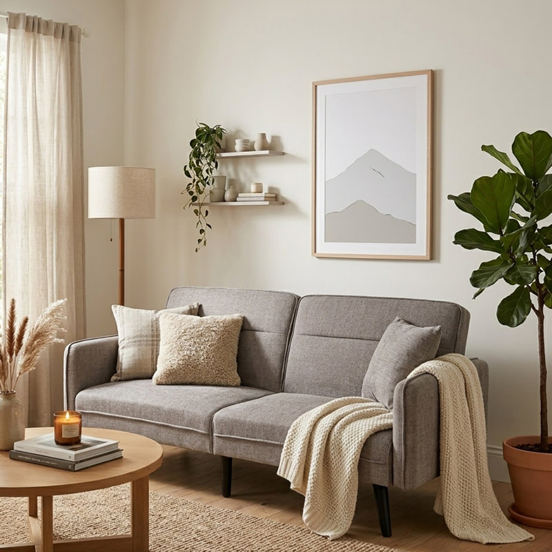 Shiflet Sleeper, Platinum Grey Boucle