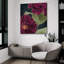 Art mural en verre épique «Bourgogne Bourgogne 2» par Heidi Kuntz, 36 po x 36 po-49885787
