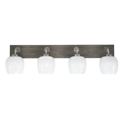 Barre d'éclairage de salle de bain 4 lumières Oxbridge