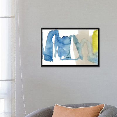 " Indigo & Citron I " by Jennifer Goldberger