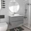 Meuble-lavabo mural de 91 cm (36 po), armoire suspendue contemporaine avec lavabo rond en céramique et design minimaliste-1938652896