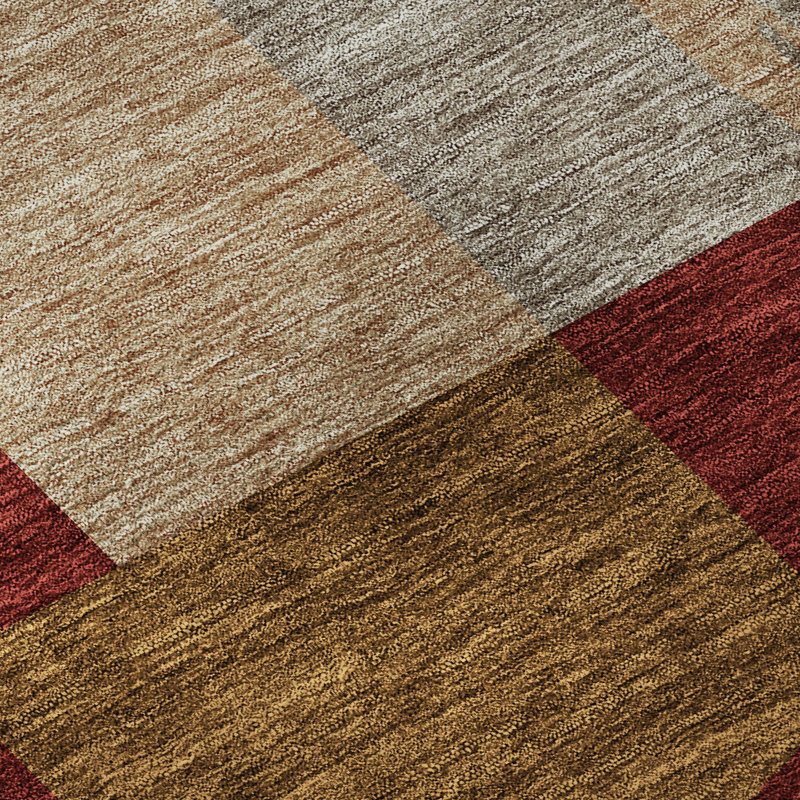 Premium Machine Washable Prisco Wheat Rug, Rectangle 1'8" x 2'6"