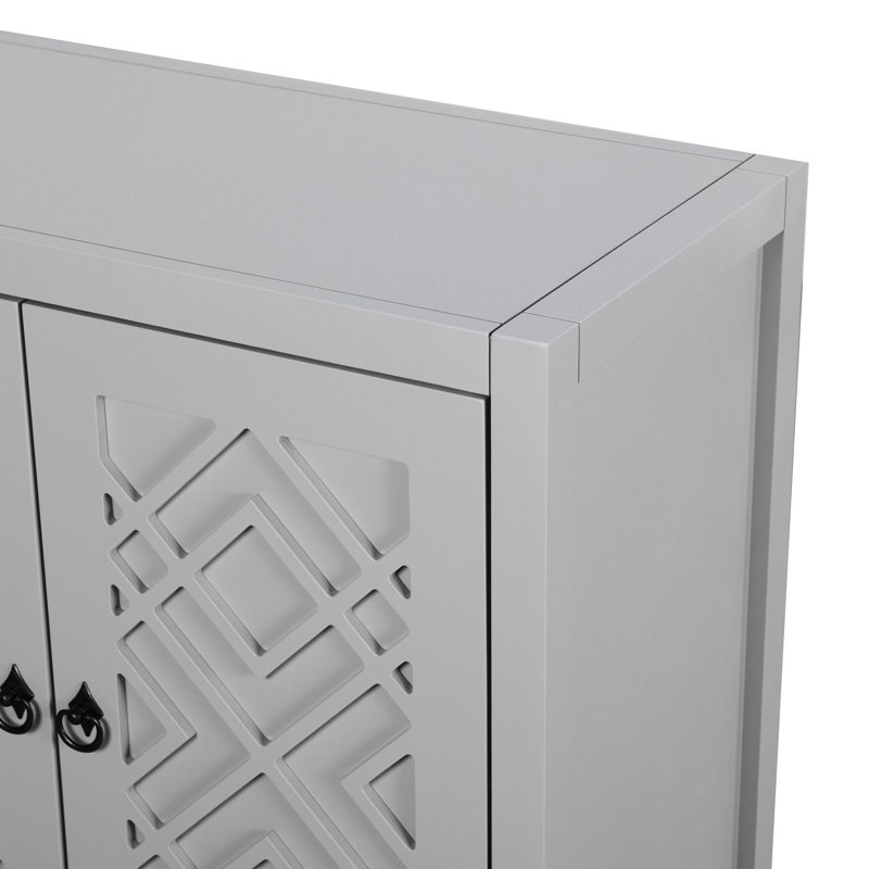 Buffet de rangement Cedrina, gris