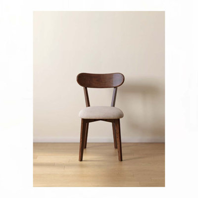 Wood Dining Chairs with Upholstered Seat