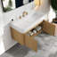 Wall Mounted Single Double With Solid Surface Top-561191039