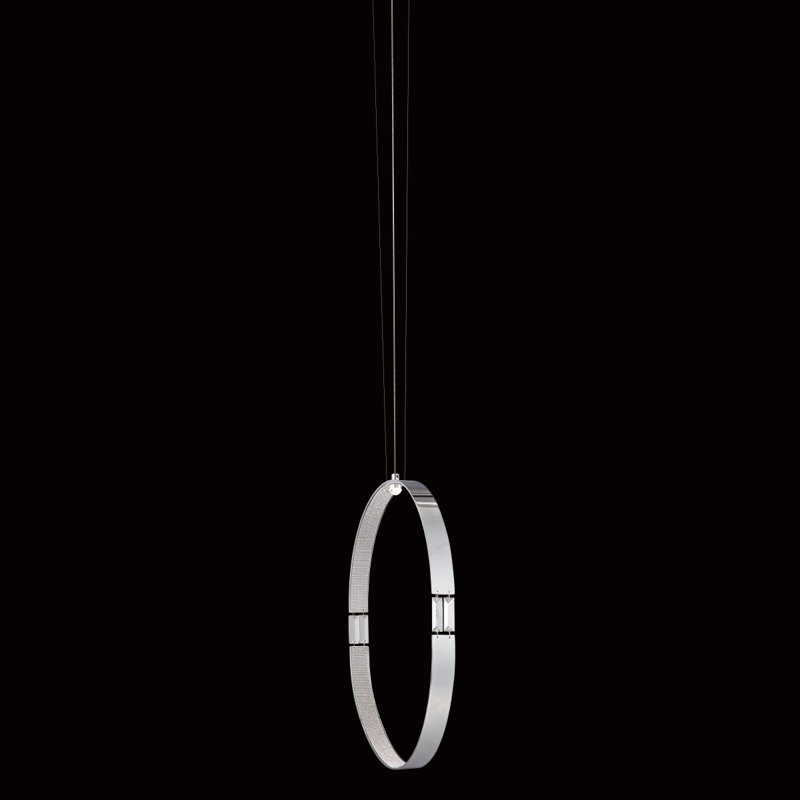 Mini-luminaire suspendu 1 lumière Glade, 22,25" H x 1,75" L x 19,75" D