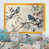 Impression dorée sur toile encadrée