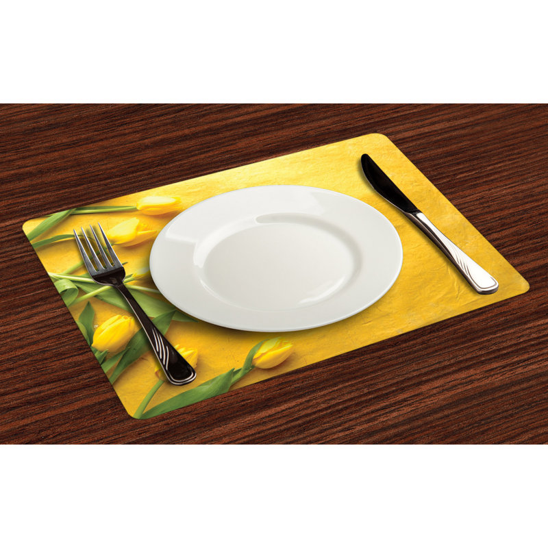 Ison Tulip Flowers Garden Placemat