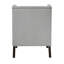 Chaise d'appoint en contreplaqué, revêtement gris, housse de coussin amovible, chaise d'une profondeur de 29 po avec siège en mousse, housse avec fermeture à glissière-699281148