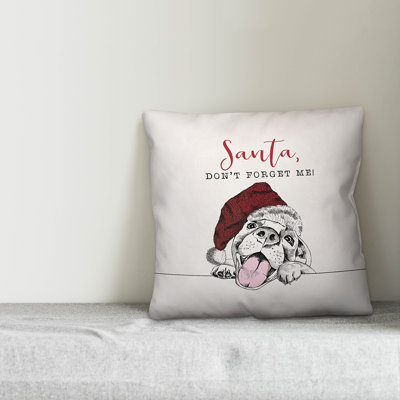  Santa Paws Throw Pillow Cover