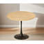 Table basse ovale de style Mid-Century avec piètement tulipe pour salon