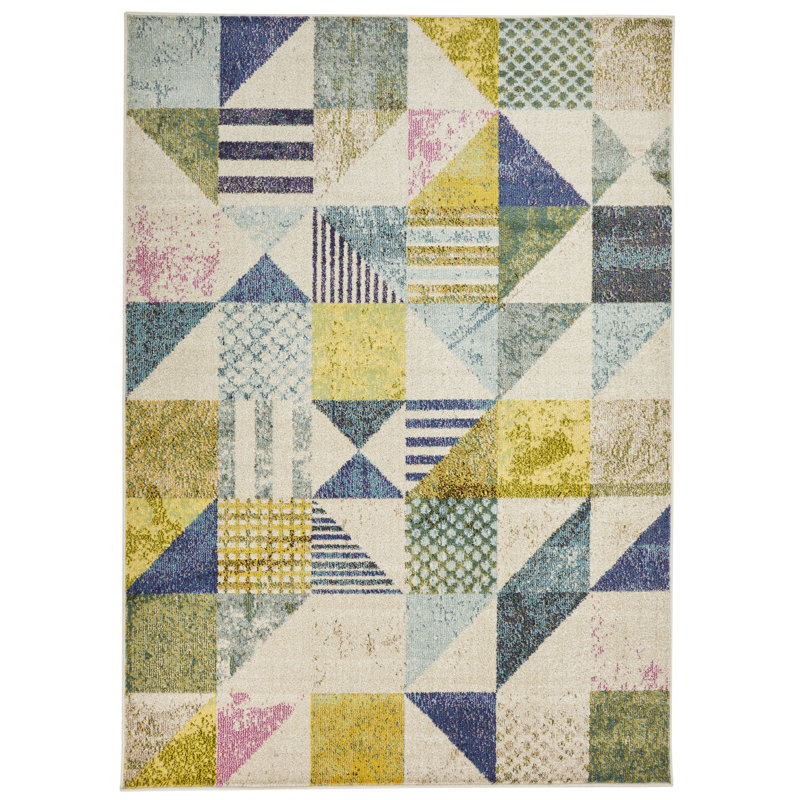 Geometric Area Rug, Rectangle 160 x 220cm