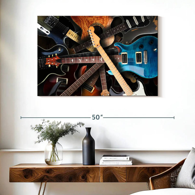 Abarca Guitar Collection, 26" H x 39" W