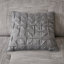 Ensemble d'édredon 7 pièces moderne en tissu gaufré gris pour chambre chic