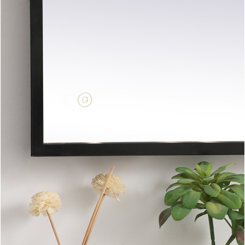 Piche Aluminum Mirror, Black, 24" x 36"