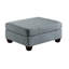 Salon modulaire moderne en L gris avec et chaises 6 et sans accoudoirs