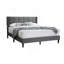 Grand lit moderne élégant avec tête de lit 1pc