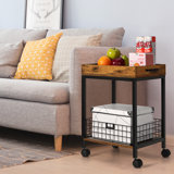 Solid Wood Top End Table
