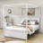 Full Size Canopy Bed With Headboard and Twin Size Trundle-87981771