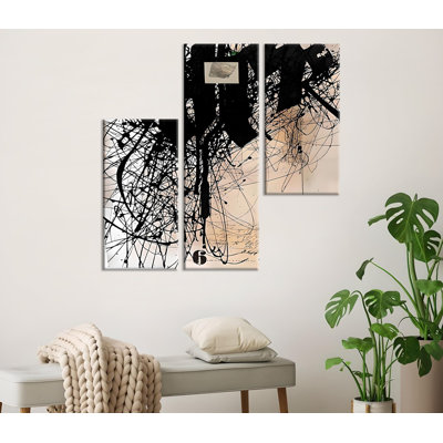 Stunning 3-Piece Decorative Canvas Painting Set, 100% Wooden Frame, 7.9 x 15.7 inches (2 Pieces) & 7.9 x 23.6 inches (1 Piece) | 50% Cotton / 50% Polyester, Vibrant Digital Printing | Perfect for Home Décor & Art Lovers