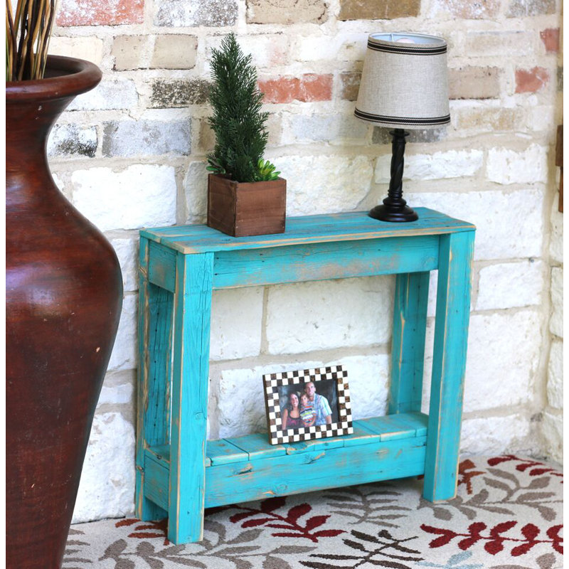 Beltran 26'' Console Table, Turquoise