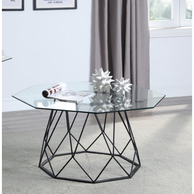 Ohl Glass Top Single Coffee Table