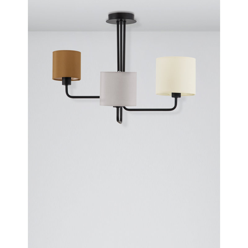 Fabric Semi Flush Mount