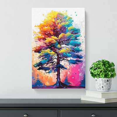 Pine Tree Pop - Wrapped Canvas