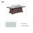Onfleek Rectangle Aluminium Propane Smokeless Fire Pit Table