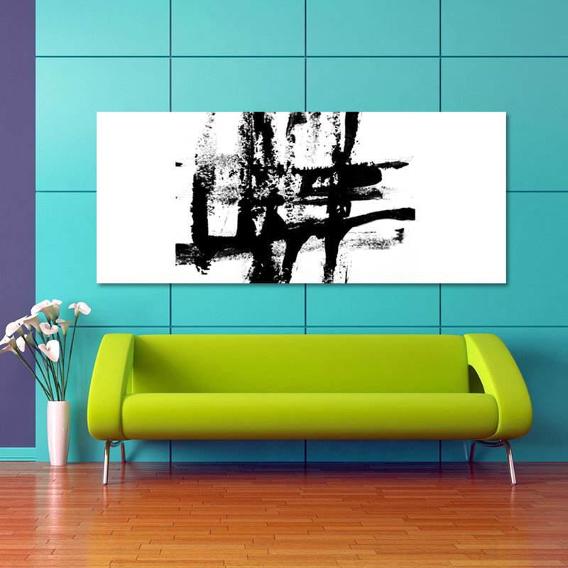 Arbitrary Brush Strokes Print, Metal