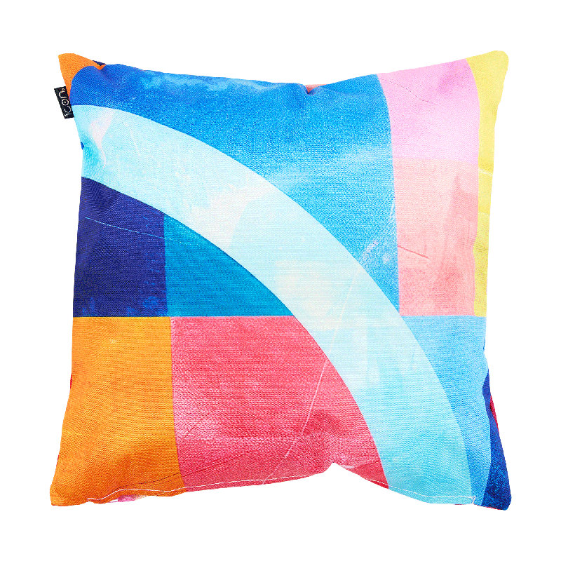 Stripe Indoor-Outdoor Cushions, Pink/Blue/Red