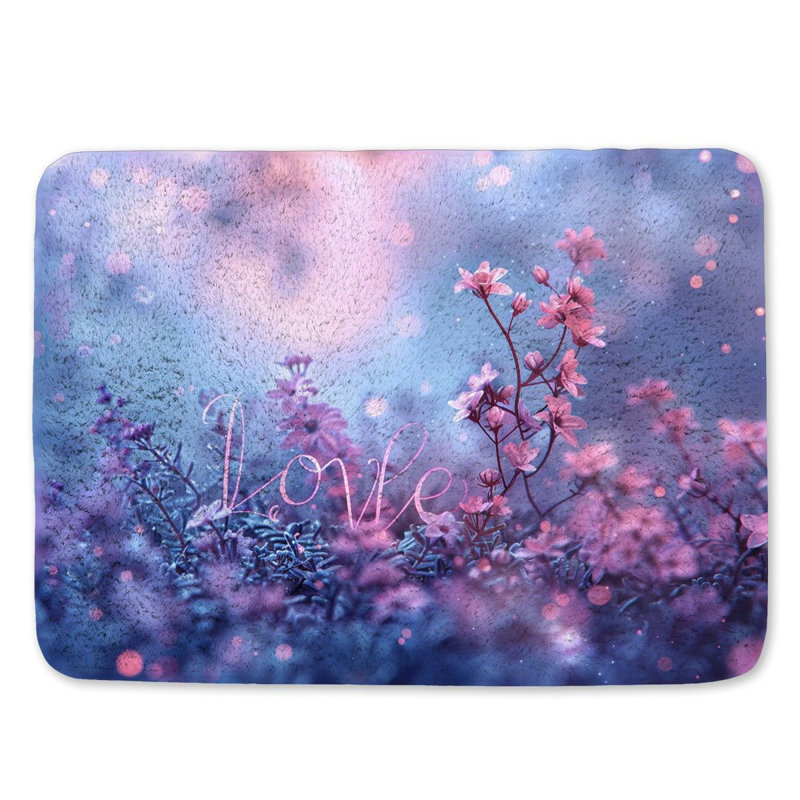 Dereona Microfiber / Microsuede Non-Slip Bath Mat, 21"W x 34"L
