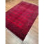 Tapis en laine et coton rouge noué à la main Original