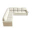 Canapé-lit modulaire en forme de L de 118 po avec lit escamotable, garniture cloutée et accoudoirs roulés de 118 po-133259063