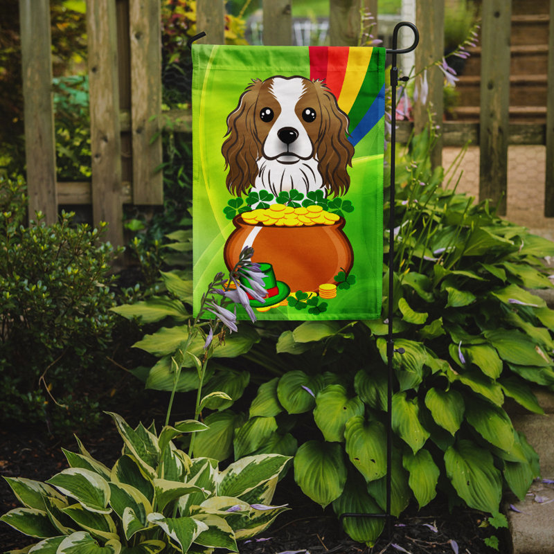 Drapeau de jardin Arella St. Patrick's, Épagneul cavalier