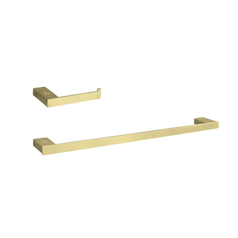 Ensemble de quincaillerie de salle de bain 2 pièces Sofia, Or brossé