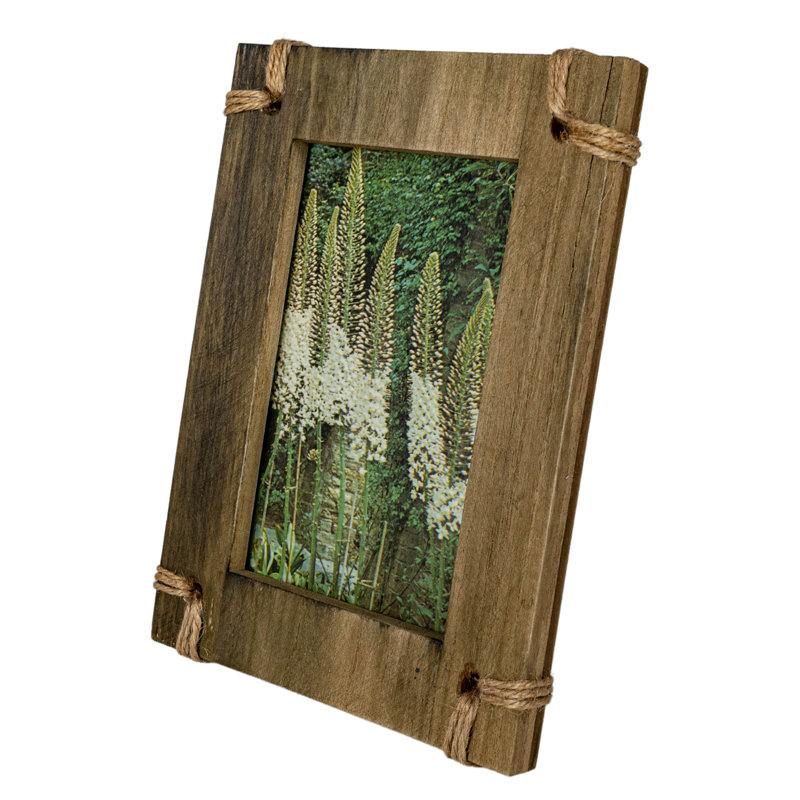 Classic White Wood Tabletop and Wall Photo Frame