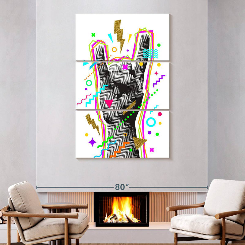 Abarca Rock And Roll Hand, 74" H x 48" W