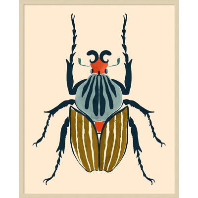 Farwell Beetle Bug I Framed On Paper by Farwell Print