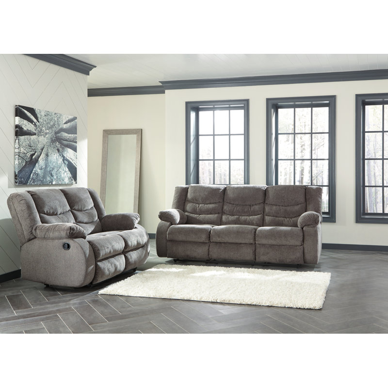 Tulen Reclining Sofa and Loveseat, Gray