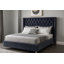 Joclynn Upholstered Velvet Eucalyptus Wingback Bed